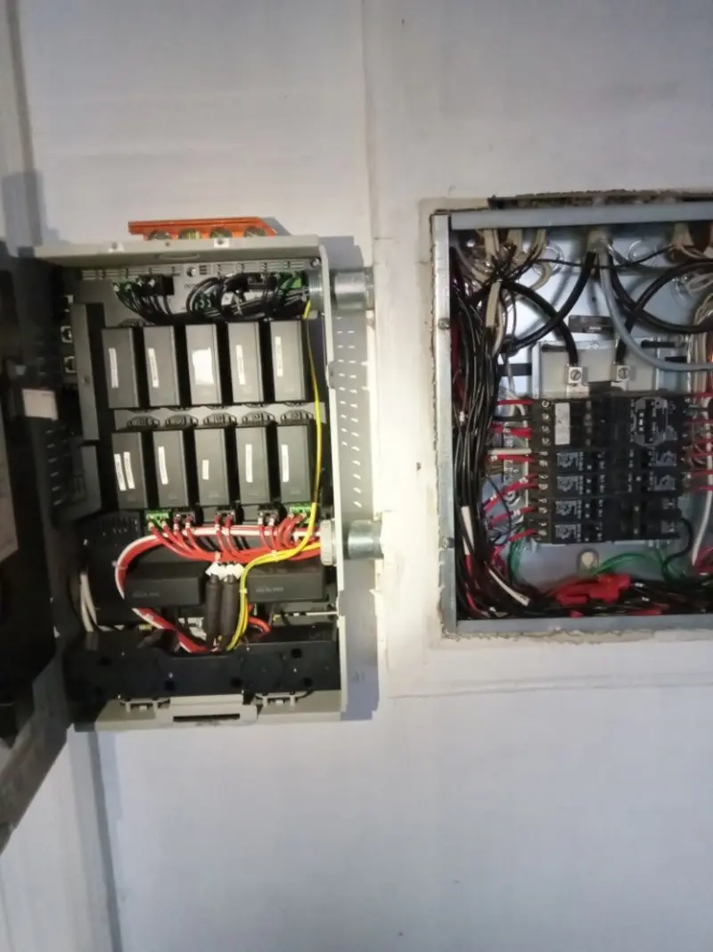 Electrical panel upgrade completed for Security Camera Wiring in Linton Hall